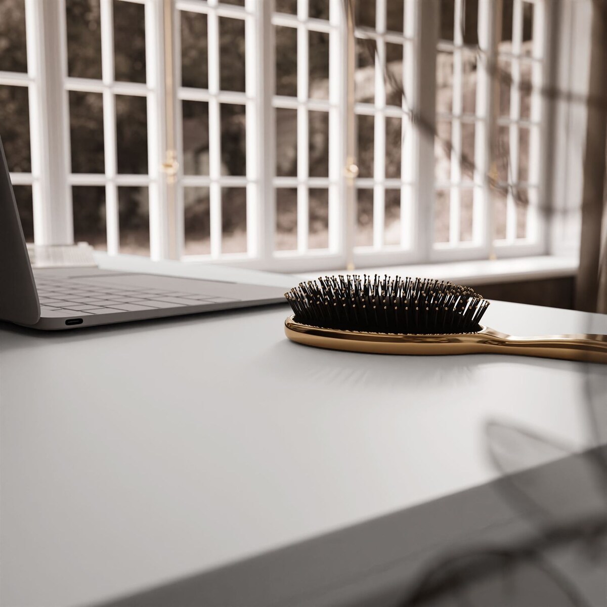 Biurko MADA z szufladami biały mat