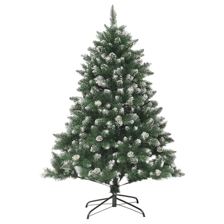 vidaXL Sztuczna choinka ze stojakiem, 120 cm, PVC