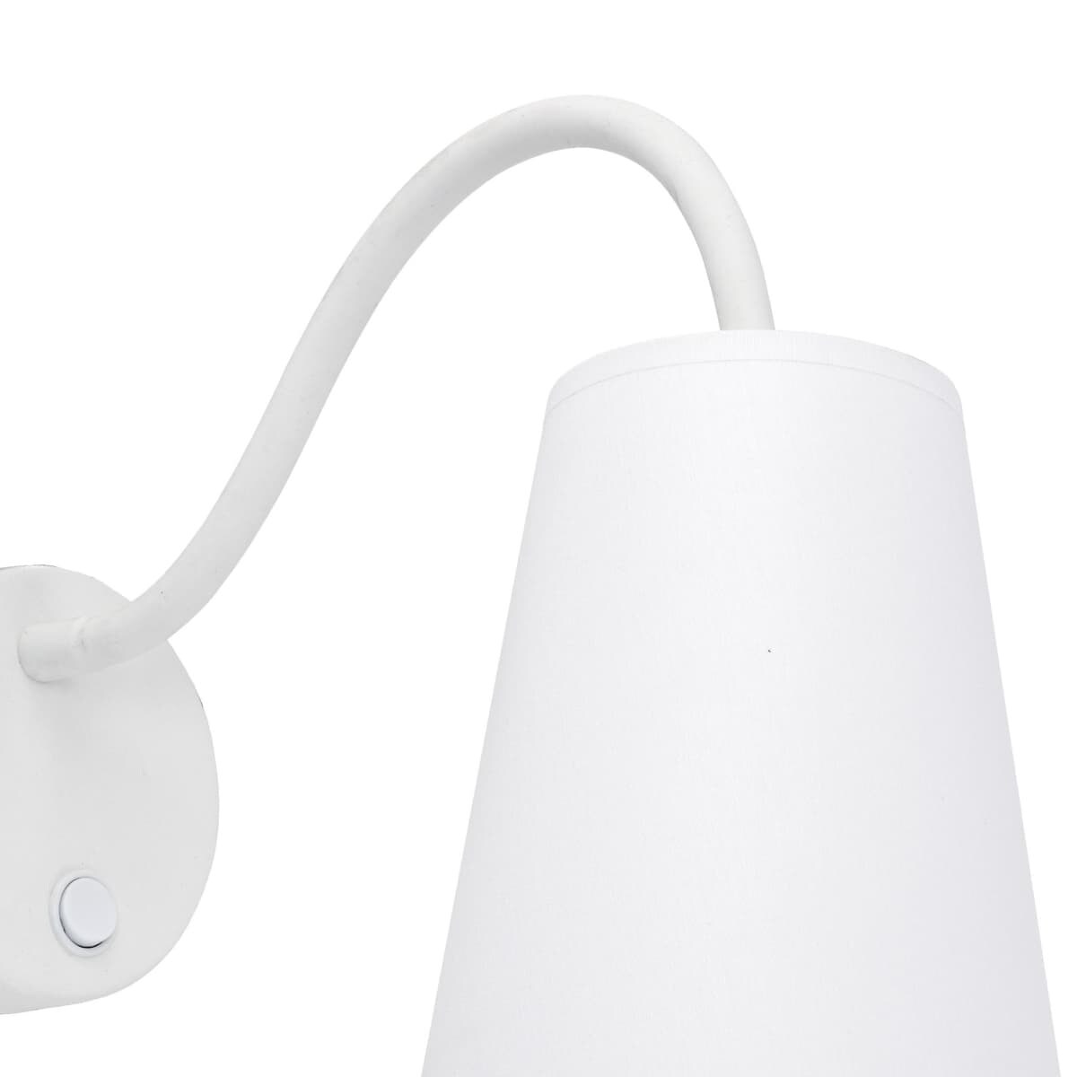 Lampa ścienna na peszlu Wire 2445 TK Lighting z włącznikiem białą