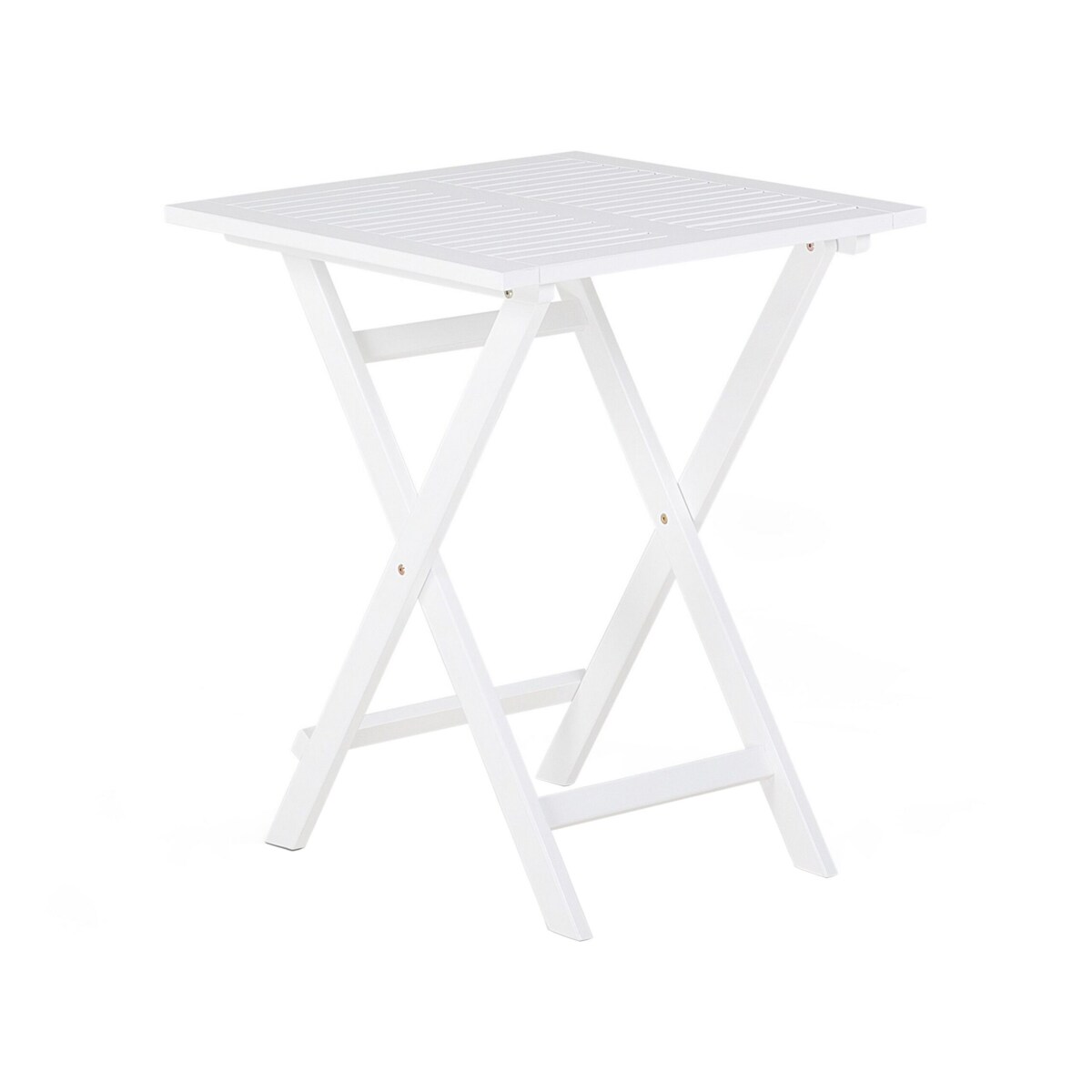 Zestaw mebli balkonowych drewniany biały FIJI