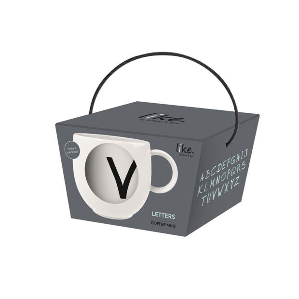 Kubek z literą V Letters, 300 ml, Villeroy & Boch