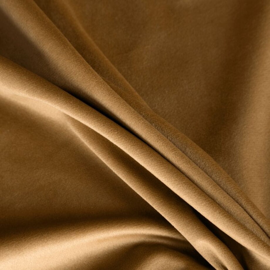 Zasłona Welur Velvet na Taśmie 140 x 270 cm Złota Półzaciemniająca Glamour