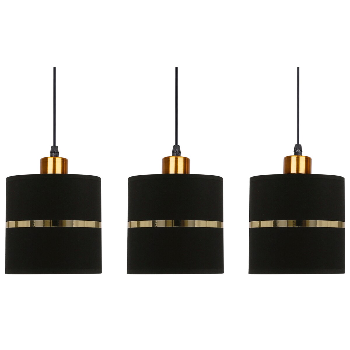 Jadalniana lampa wisząca Assam 33-17451 Candellux czarna złota