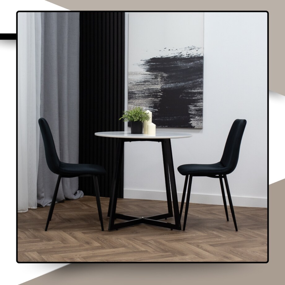 Krzesło tapicerowane do jadalni salonu welurowe nowoczesne do kuchni velvet