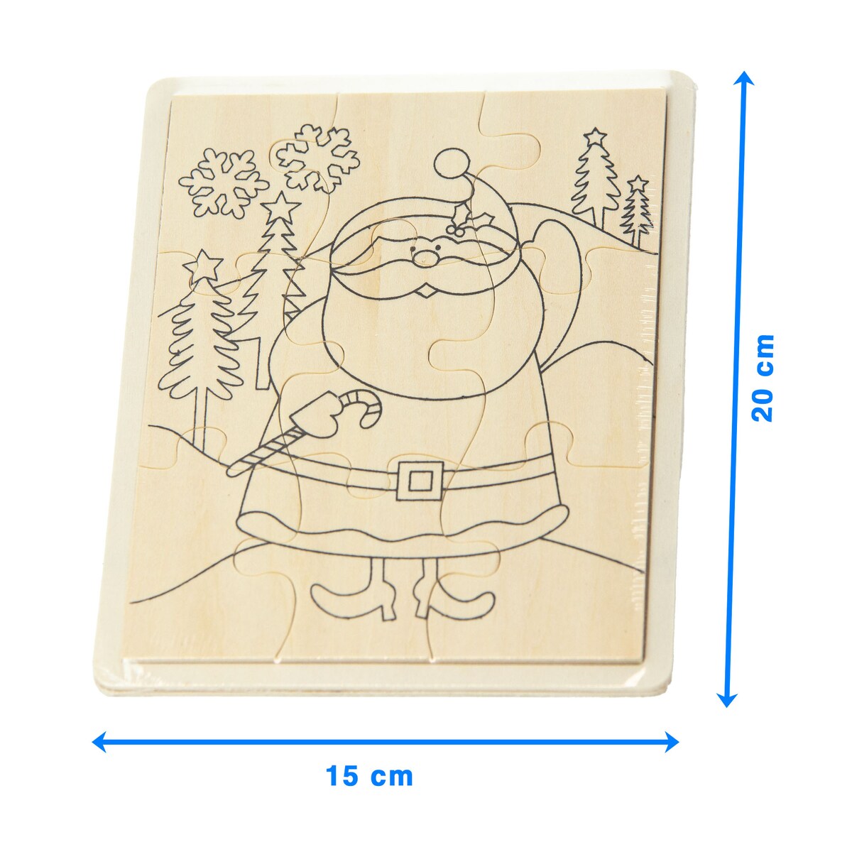 Kolorowanka Obrazek Do Malowania 15X20 Cm Świąteczny Dla Dzieci Święty Mikołaj