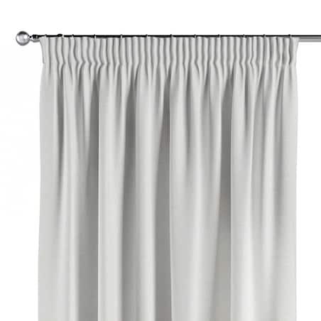 Zasłona na taśmie marszczącej 1 szt. 130x245 śmietankowa biel, listki