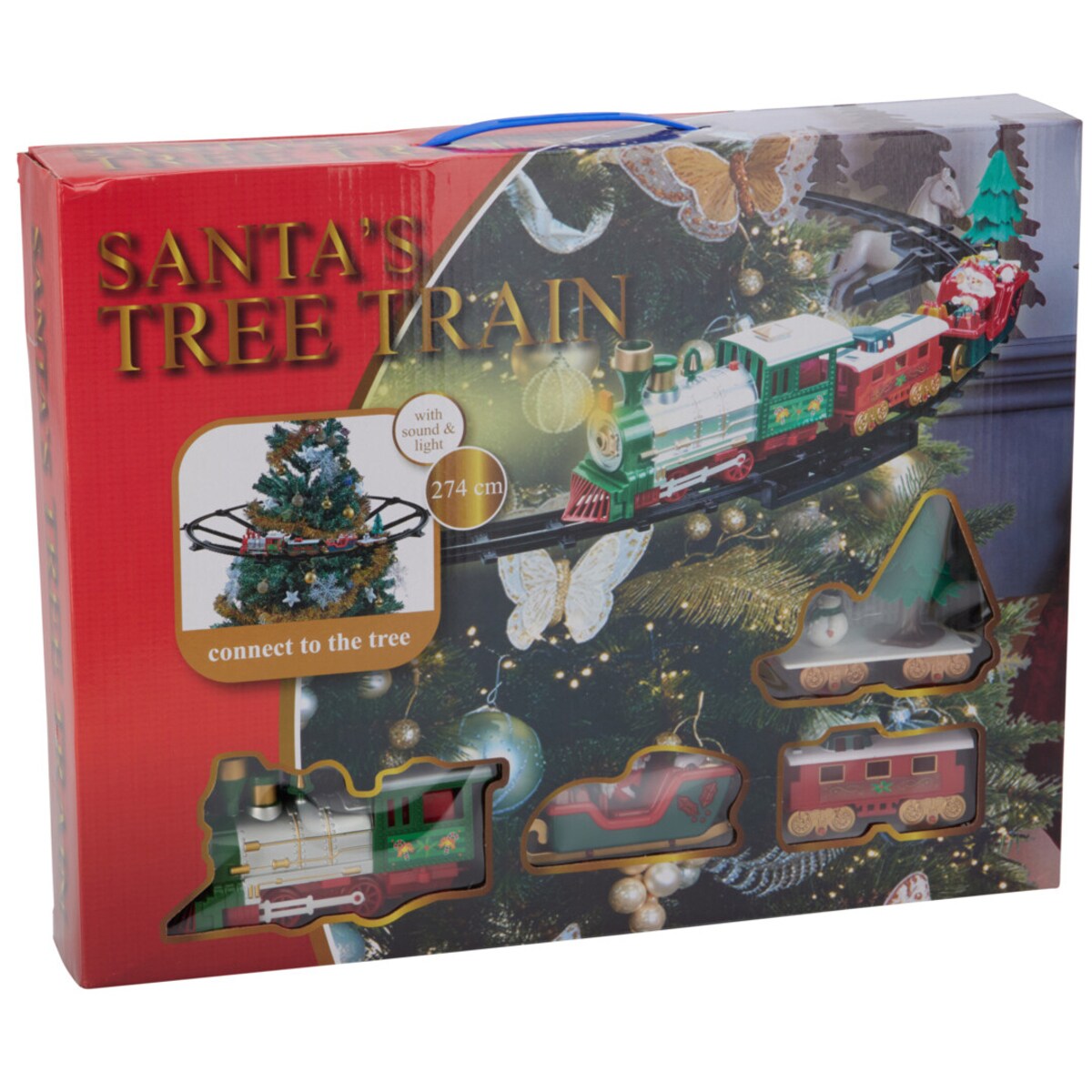 Świąteczna kolejka na choinkę, 23 elementy, Ø 87,5 cm