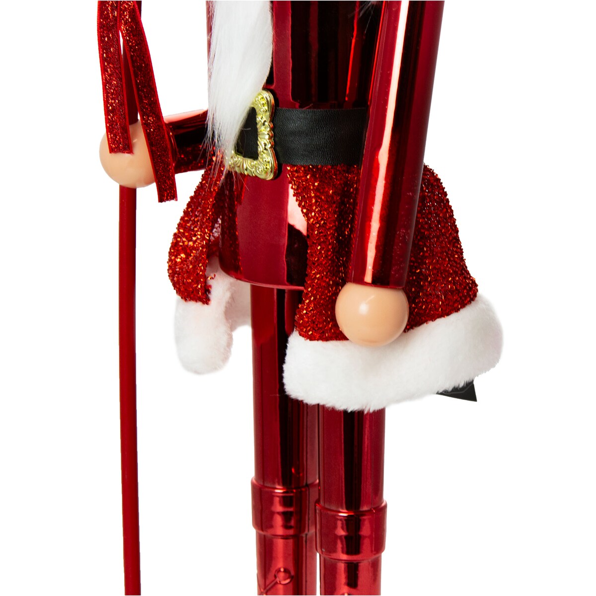 Figurka Dziadek Do Orzechów 60 Cm Boże Narodzenie Czerwony Czapka Z Bombką