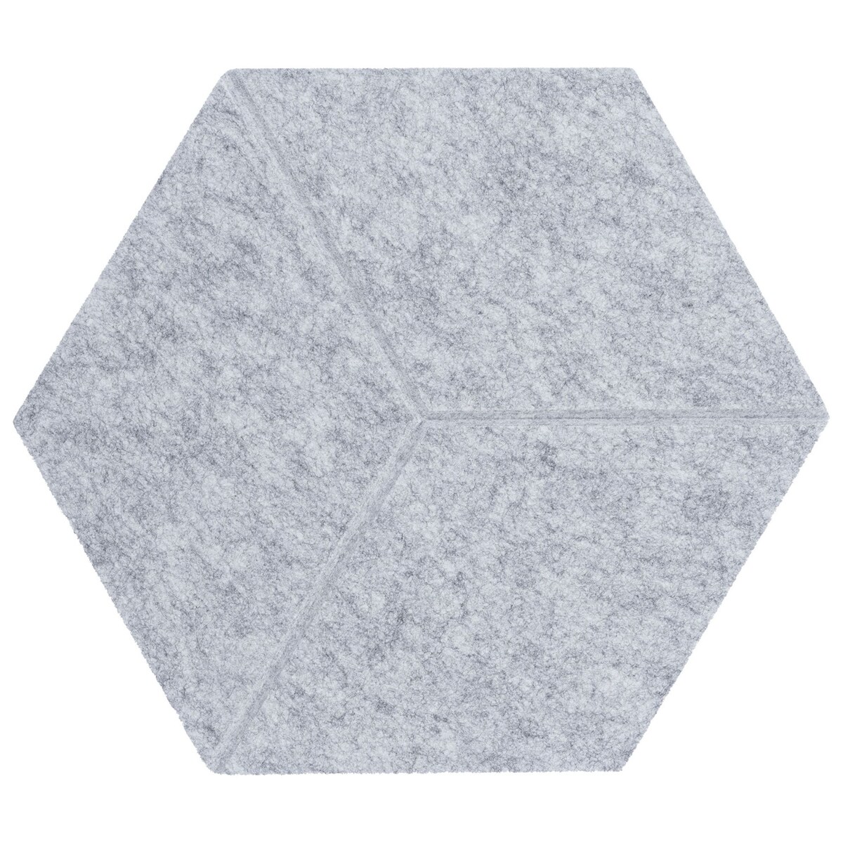 Zestaw 2 szt panel filcowy Felly 40x46 cm płytka heksagon szary