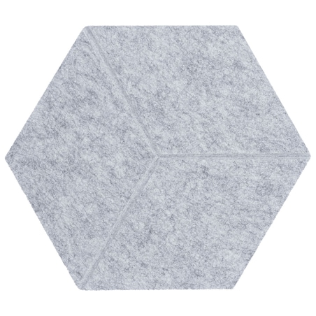 Zestaw 2 szt panel filcowy Felly 40x46 cm płytka heksagon szary