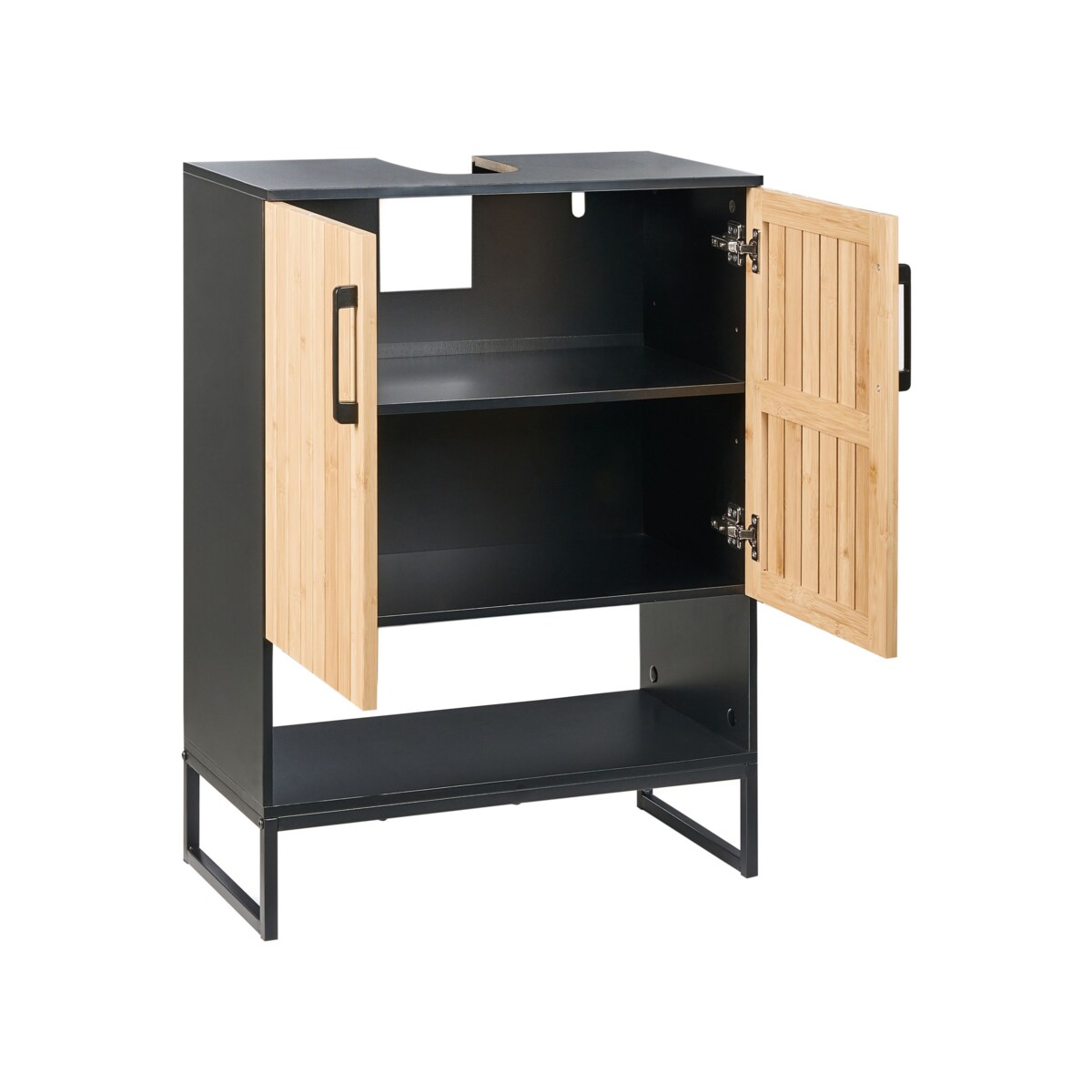 Szafka pod umywalkę MISCANTI Drewno bambusowe 60 cm Jasnobrązowy