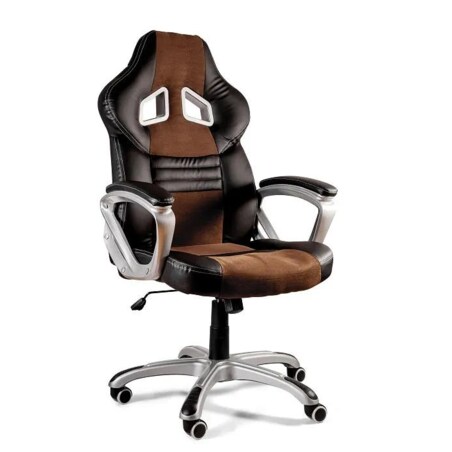 Fotel gamingowy DYNAMIQ V15 czarny/brązowy