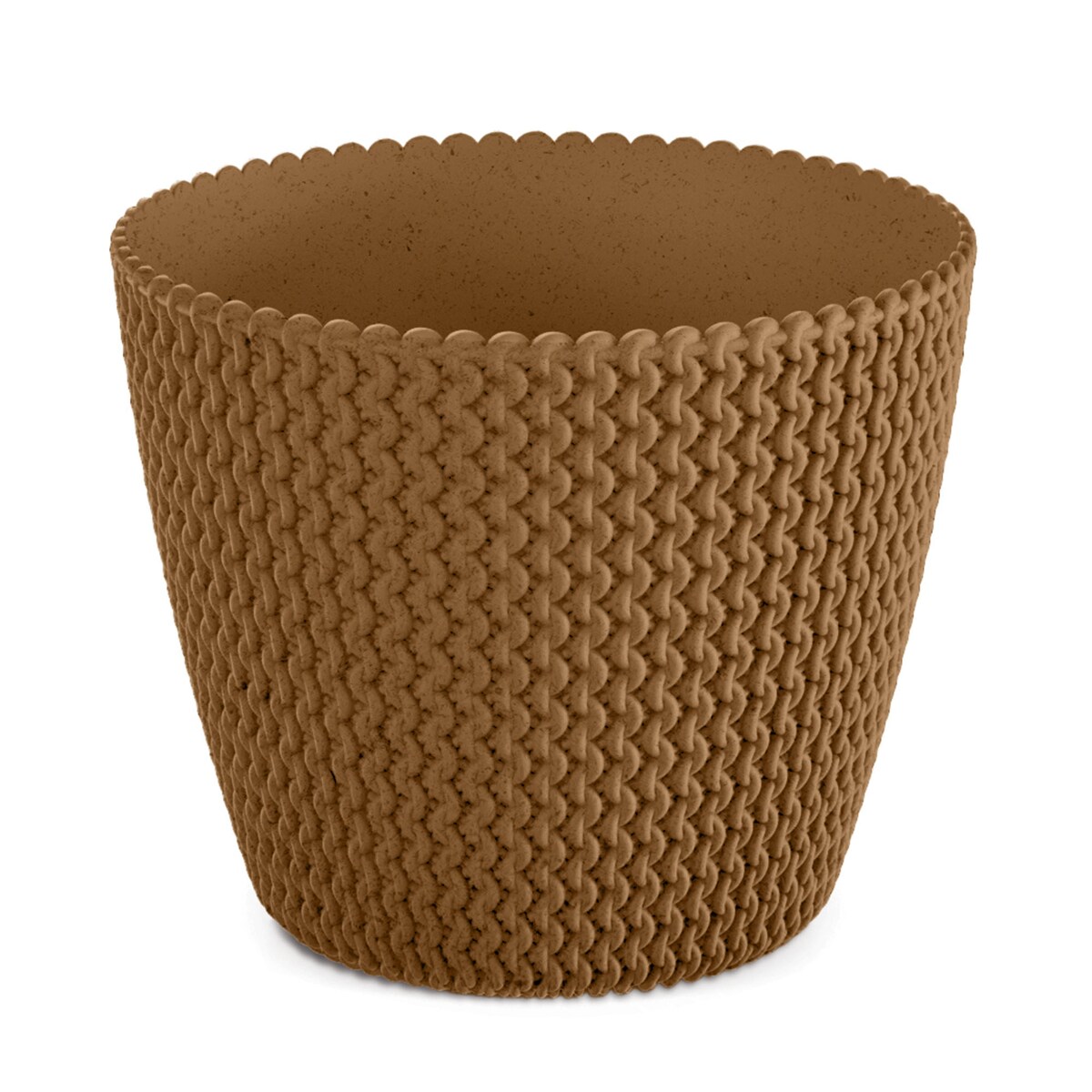 Doniczka Osłonka Domowa 25,9 Cm Na Stół Parapet Do Domu Brązowa