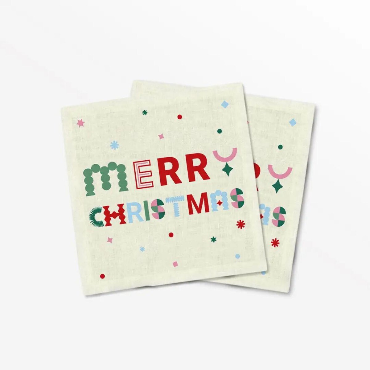 Serwetki świąteczne - Merry Christmas - napis (2szt.)