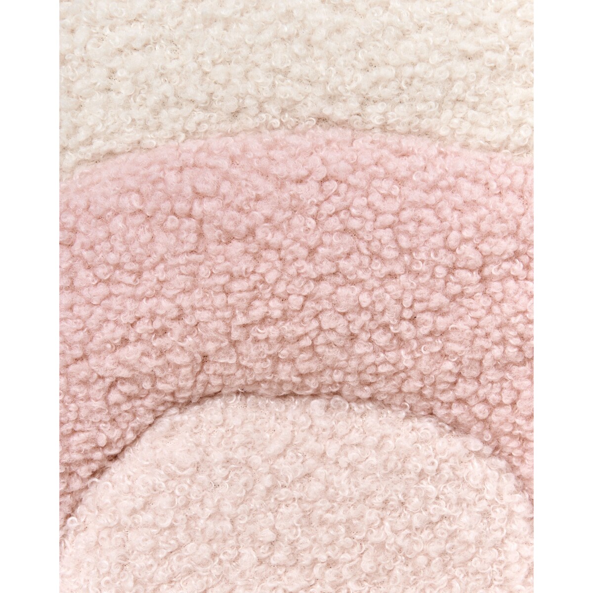 Fotel dziecięcy boucle różowy OMBO