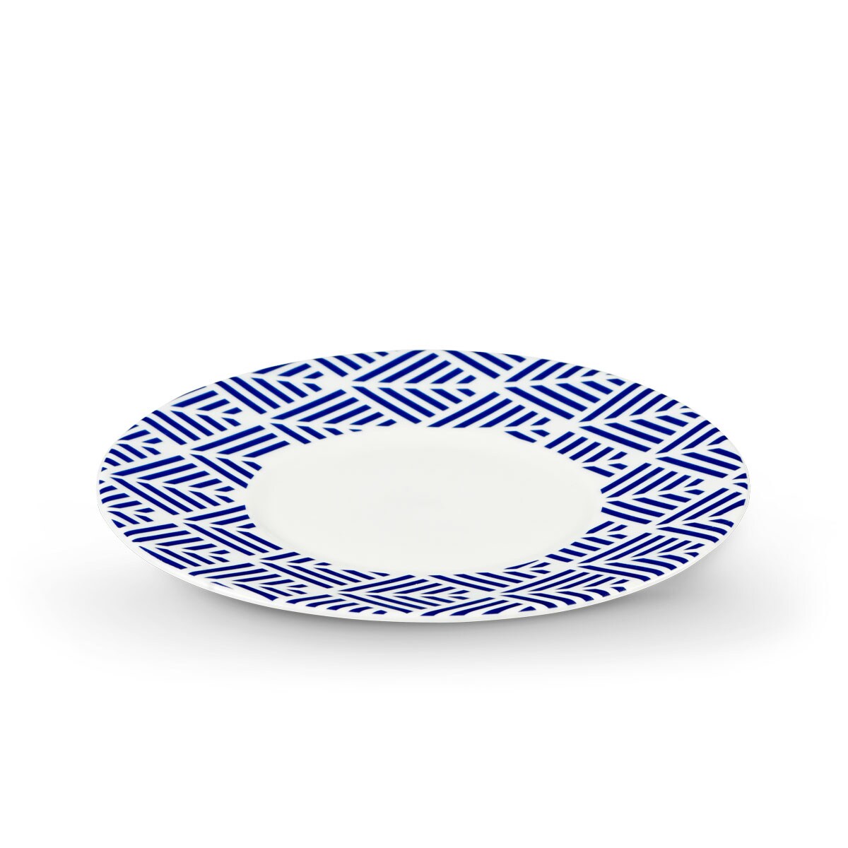 Konsimo LIVIDUS Spodek filiżanki do kawy, biały/niebieski