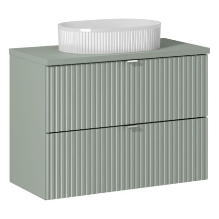 Umywalka nablatowa 80 cm z szufladami - Reed Green