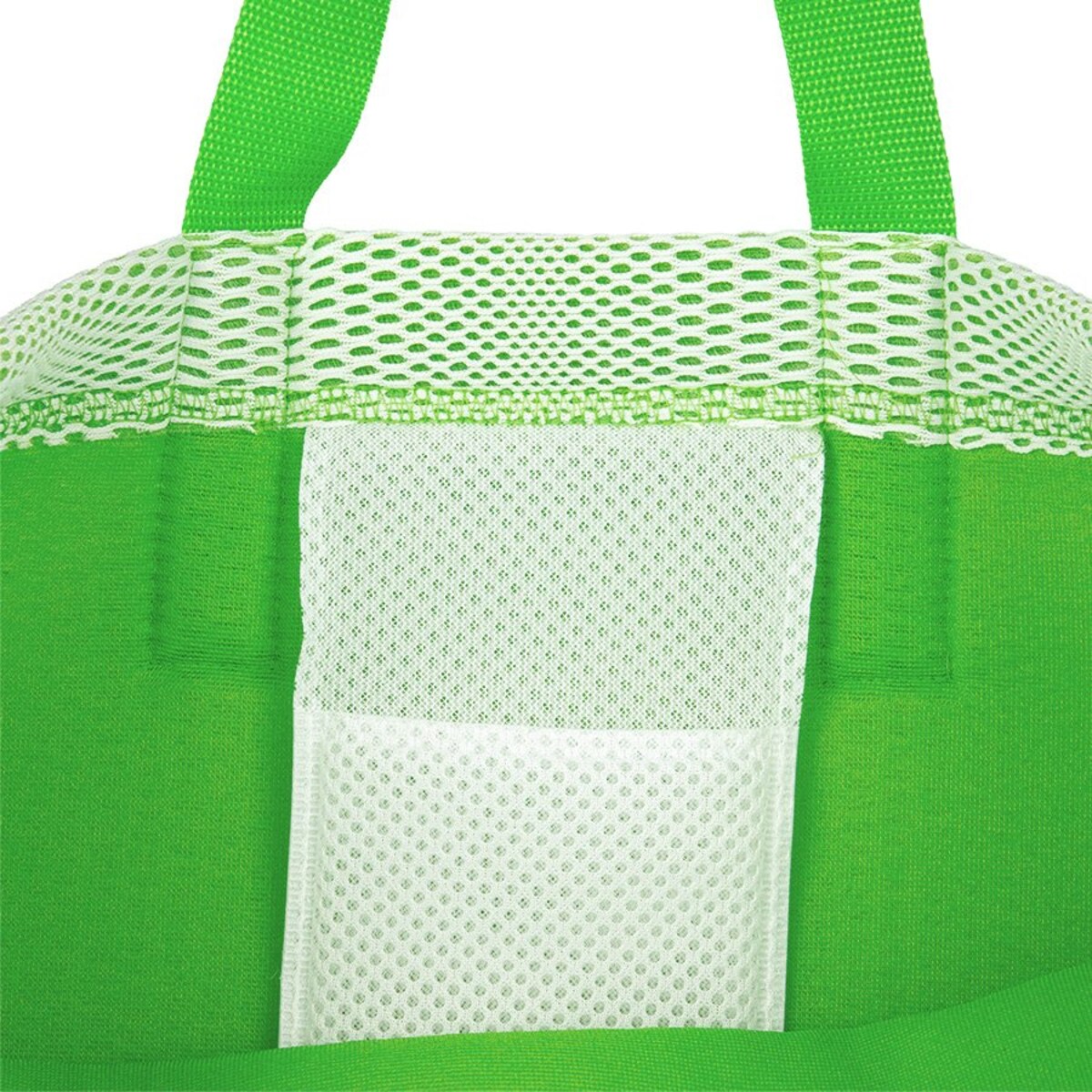 Torba plażowa zielona pionowe pasy 45×36 cm