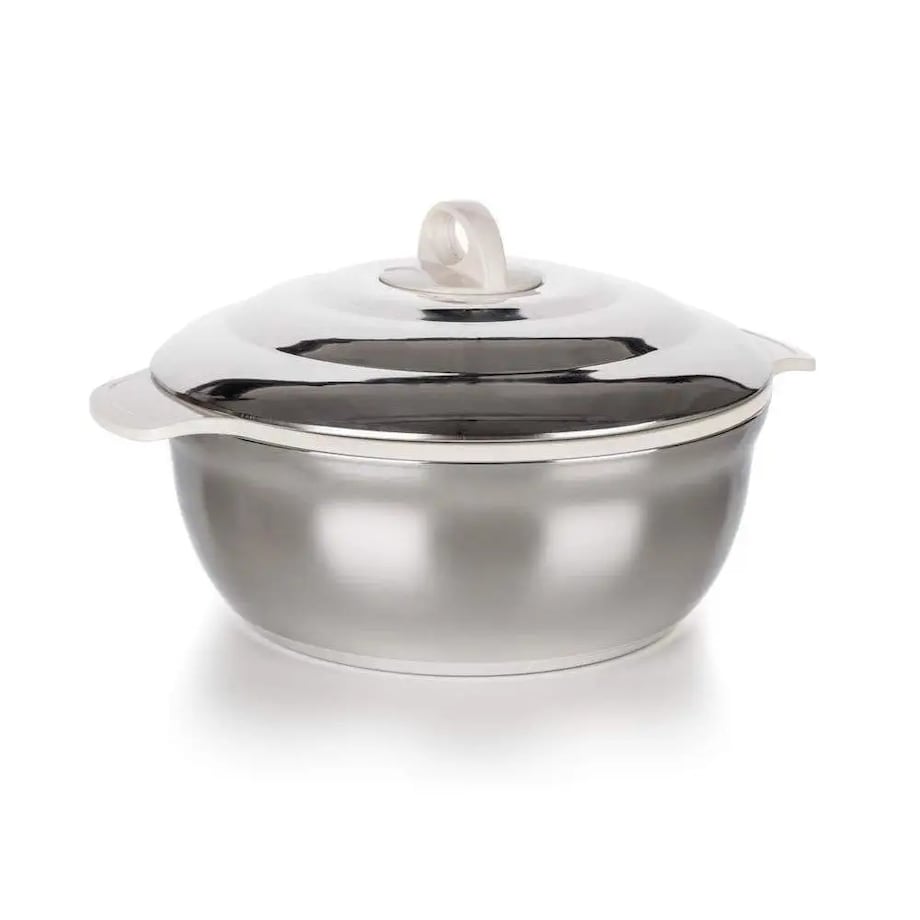 TERMOS OBIADOWY NA JEDZENIE garnek termiczny na prezent obiad stalowy 1,2 L