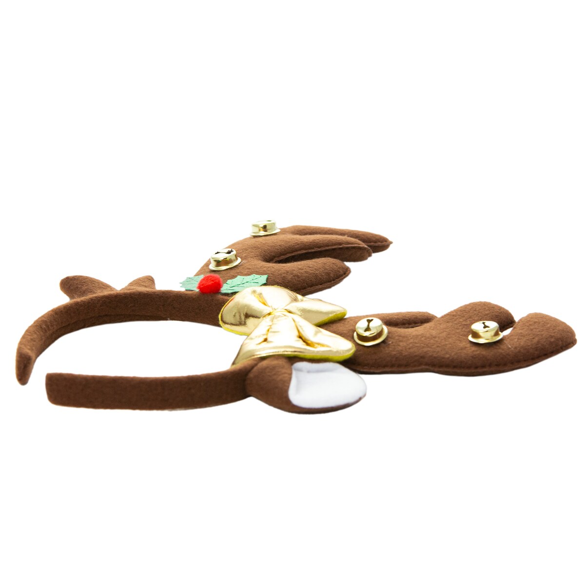 Opaska Na Głowę Rogi Renifera 24X25 Cm Święta Mikołajki Ozdoba Do Włosów Ciemnobrązowe