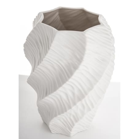 Wazon porcelanowy 35,5x17x12 cm TWISTER biały