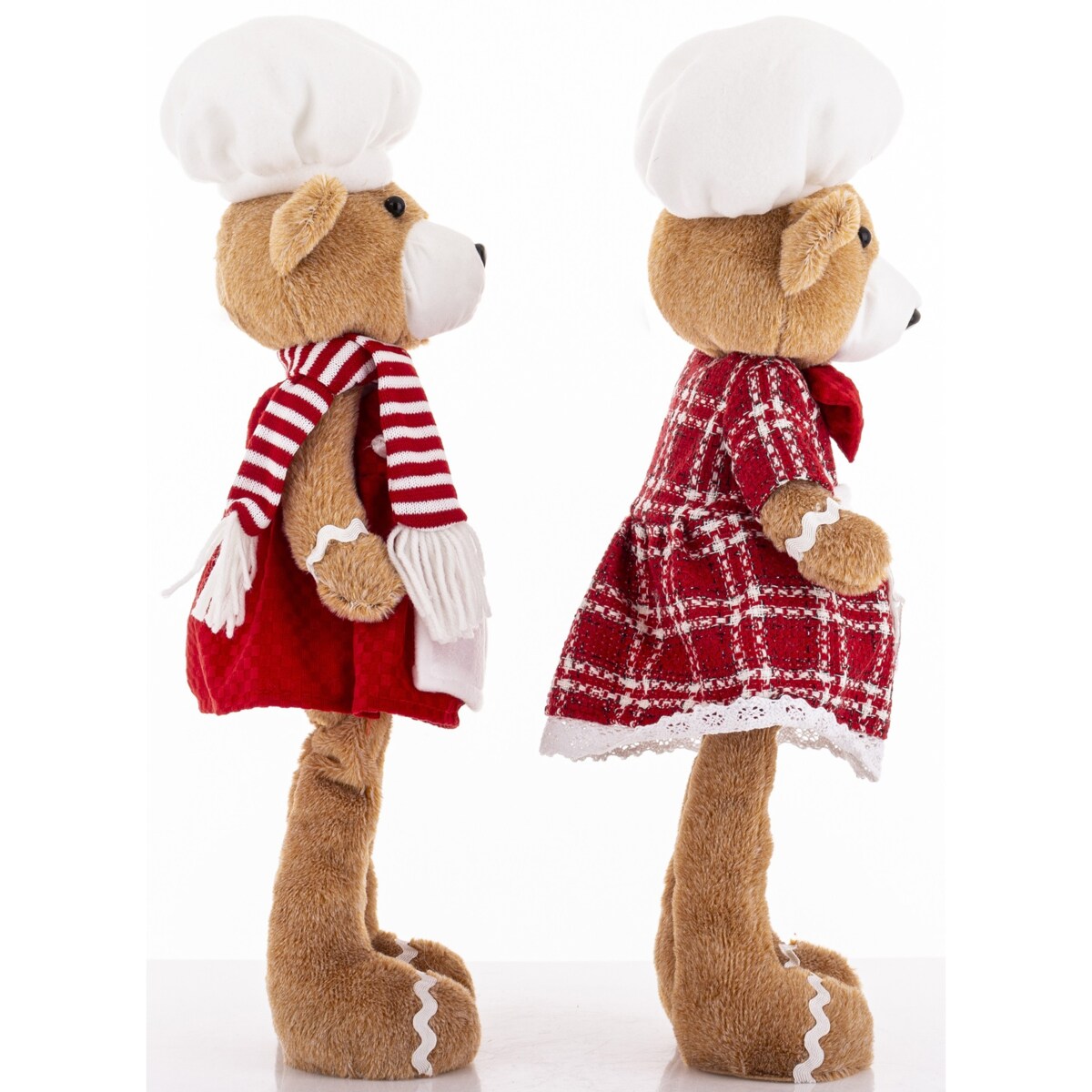 Figurki - 2 miśki w kucharskich ubrankach 49x20x17 cm