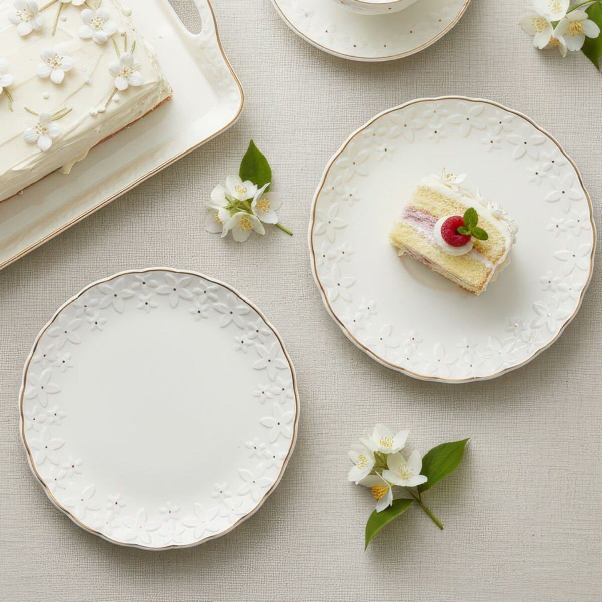 VILLA ITALIA Talerzyk deserowy porcelanowy 21 cm FIORELLA