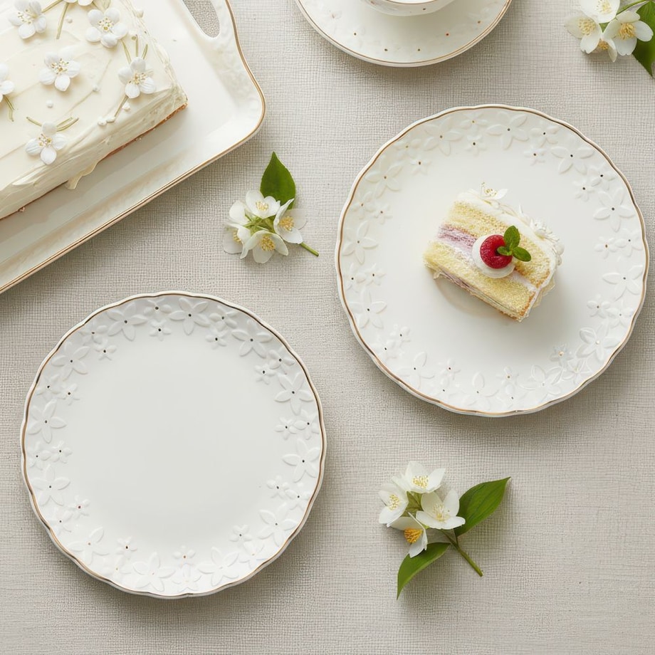 VILLA ITALIA Talerzyk deserowy porcelanowy 21 cm FIORELLA