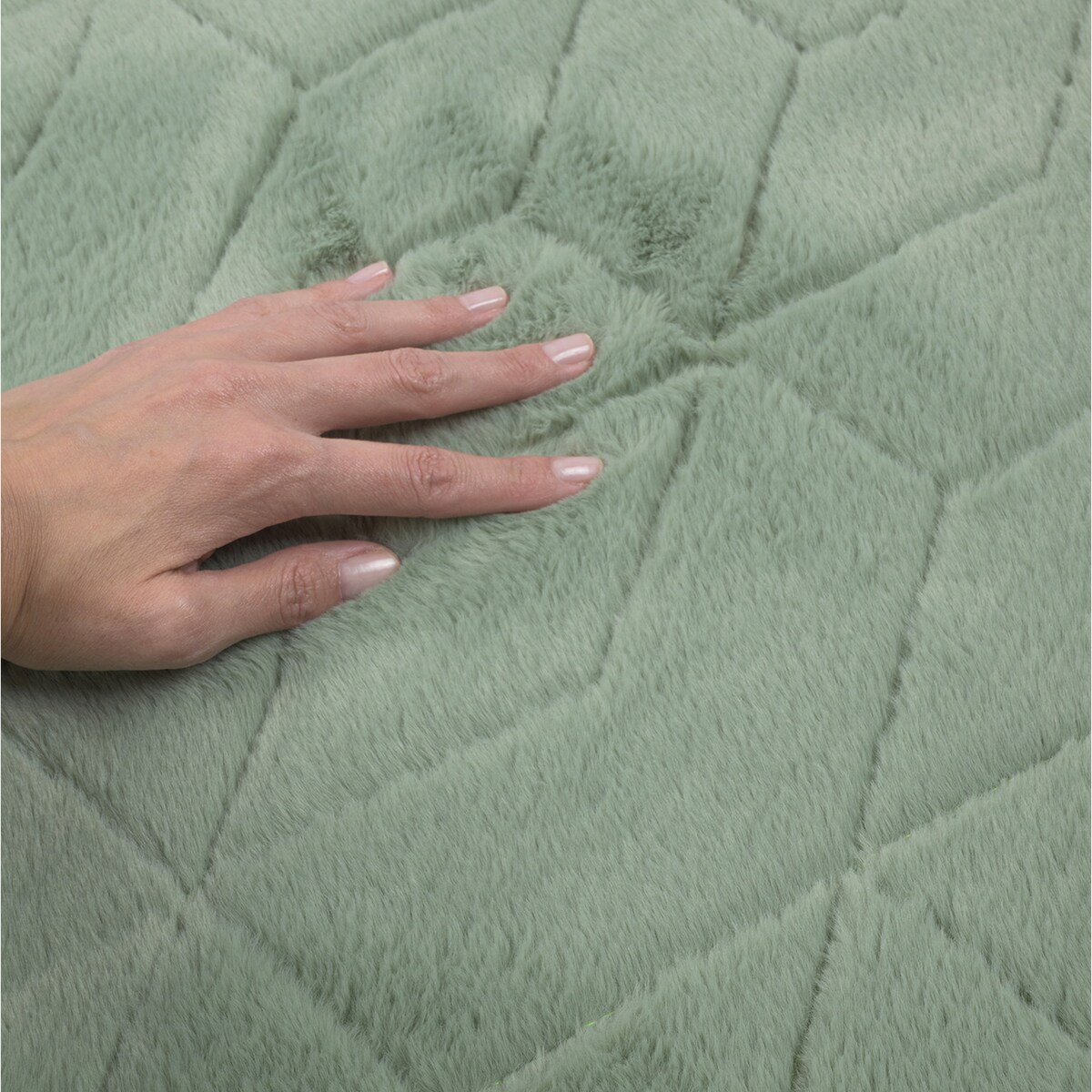 Dywan miękki Rabbit Prestige 120x160 cm e-floor OEKO-TEX zielony