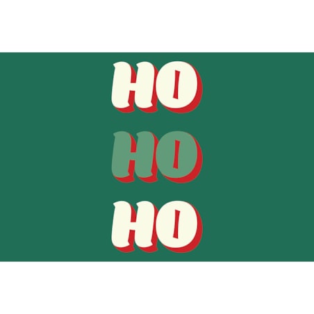 Poduszka świąteczna - Ho Ho Ho - zielona 40x60 cm