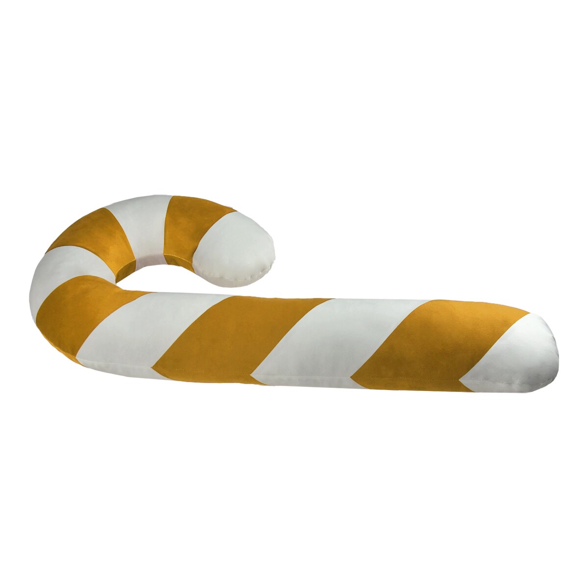 Poduszka XMAS wzór XM18 | Musztardowa laska cukrowa XXL