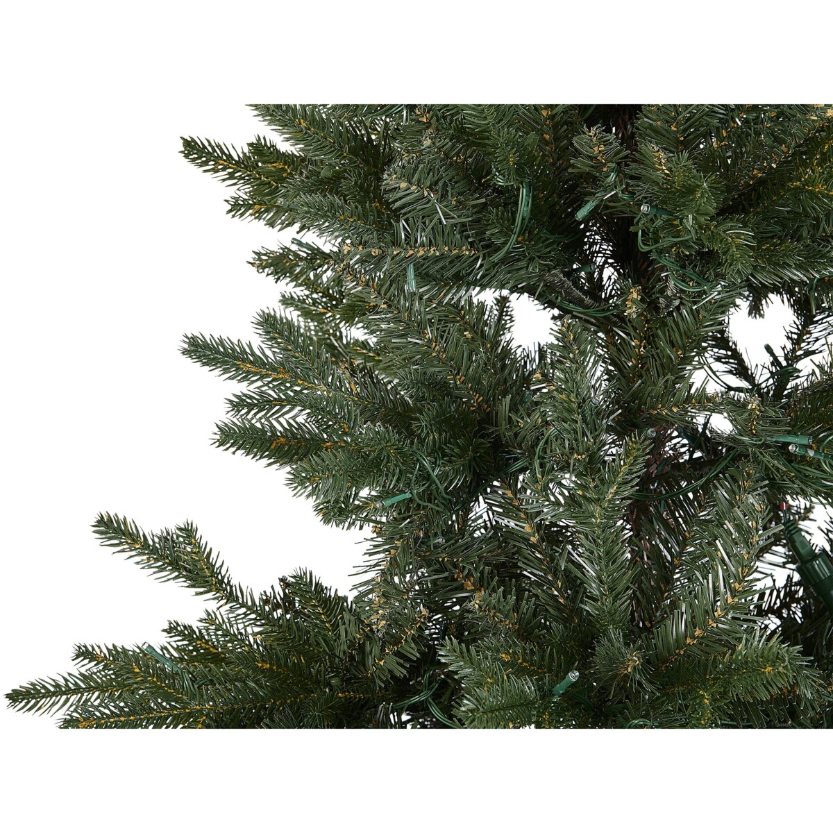 Sztuczna choinka ze światełkami 210 cm zielona FIDDLE