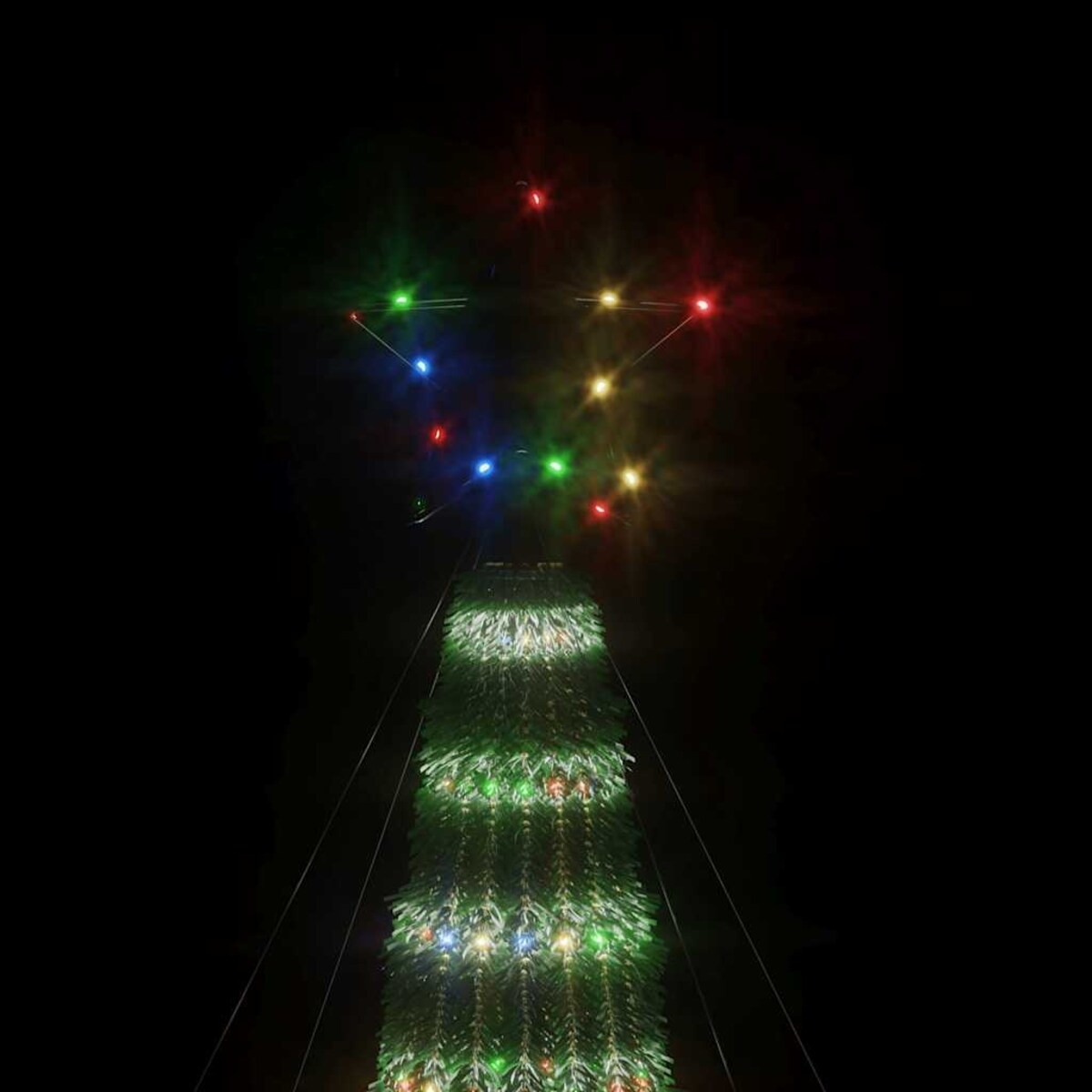vidaXL Choinka LED 275 diod LED Kolorowa 180 cm