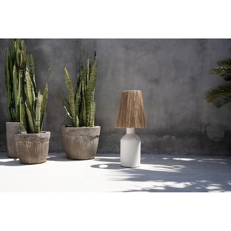 Lampa stołowa Desert- Biała Naturalna