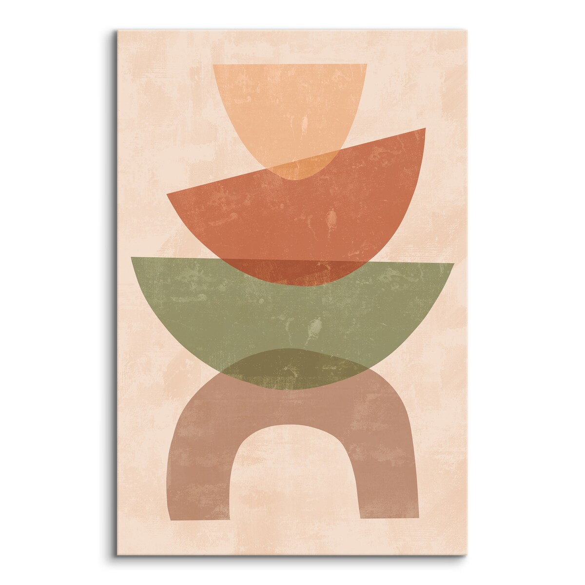 Obraz Abstrakcyjne Kolorowe Skałki Kamyszki Boho 30x40cm