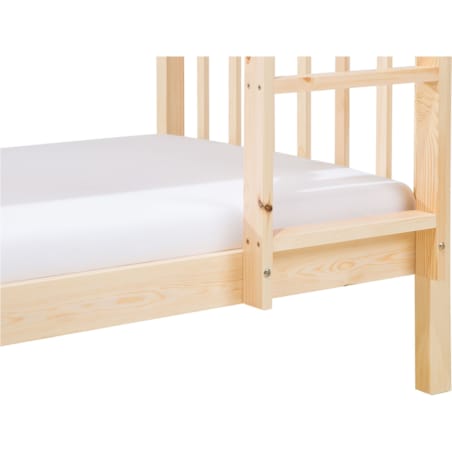 Łóżko piętrowe drewniane 90 x 200 cm jasne REVIN