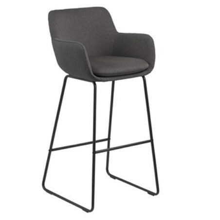 Stołek barowy Lisa dark grey tapicerowany