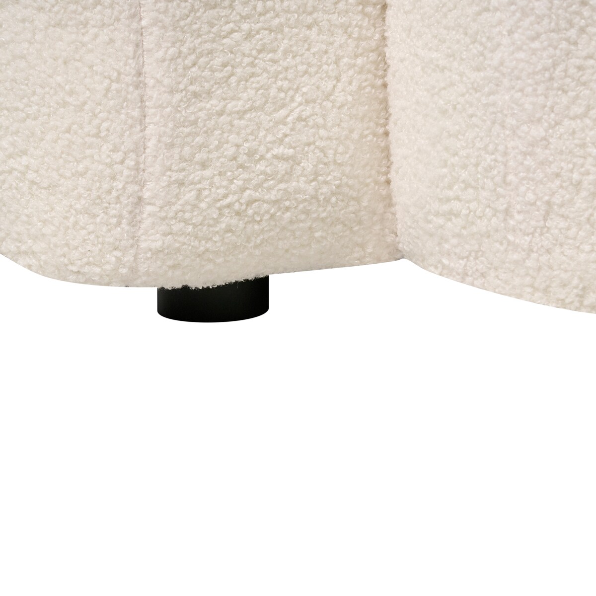 Sofa dla 3 osób AFOSS Boucle Złamana biel