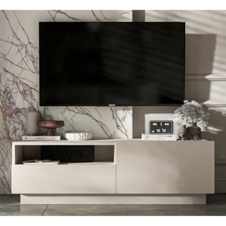 Szafka RTV Komoda Loft Kaszmir Mat stojąca / wisząca szuflada 120 cm