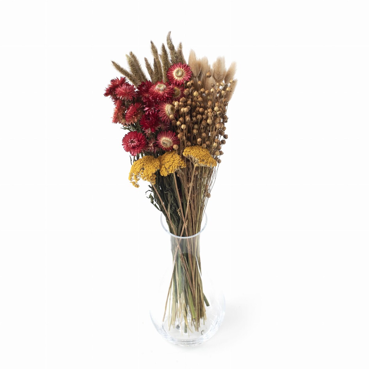 Zestaw suszonych kwiatów Tramonto - suszone kwiaty do wazonu