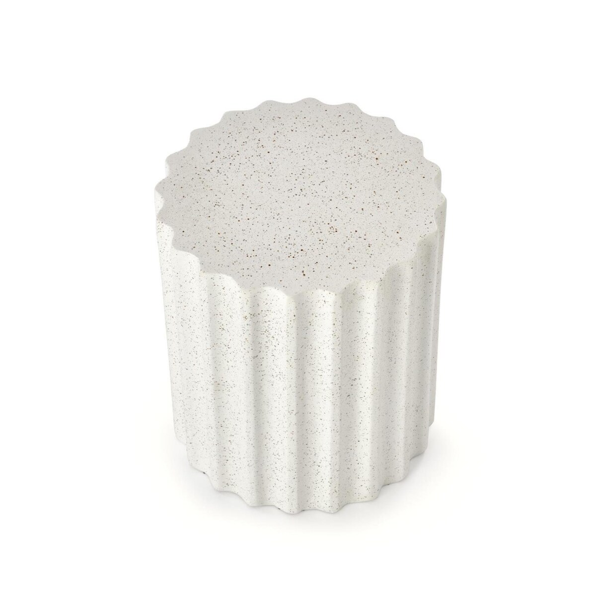 STOLIK KAWOWY Raffa biały OKRĄGŁY 41x46 cm stabilny stelaż