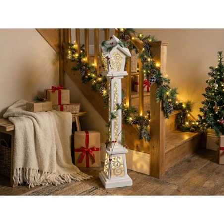 Dekoracja świąteczna LED LUMMENE Latarnia 80 cm Biały