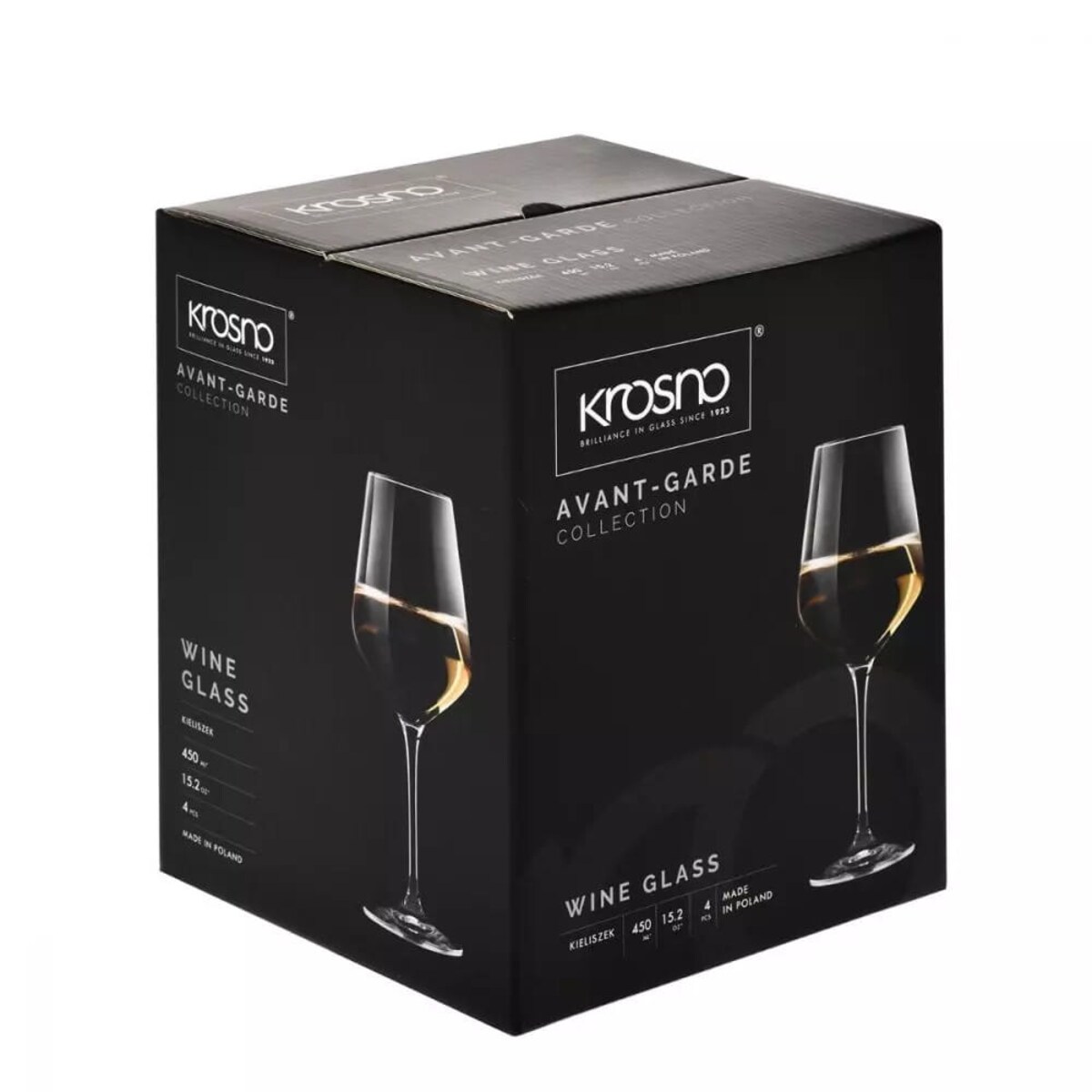 Kieliszki do Wina Białego Krosno Avant-Garde 4 x 450 ml Duże Komplet Krosno
