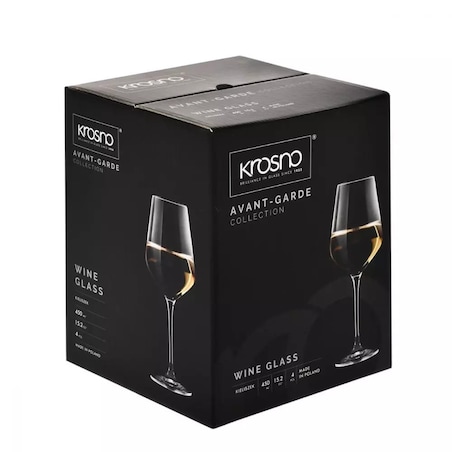 Kieliszki do Wina Białego Krosno Avant-Garde 4 x 450 ml Duże Komplet Krosno