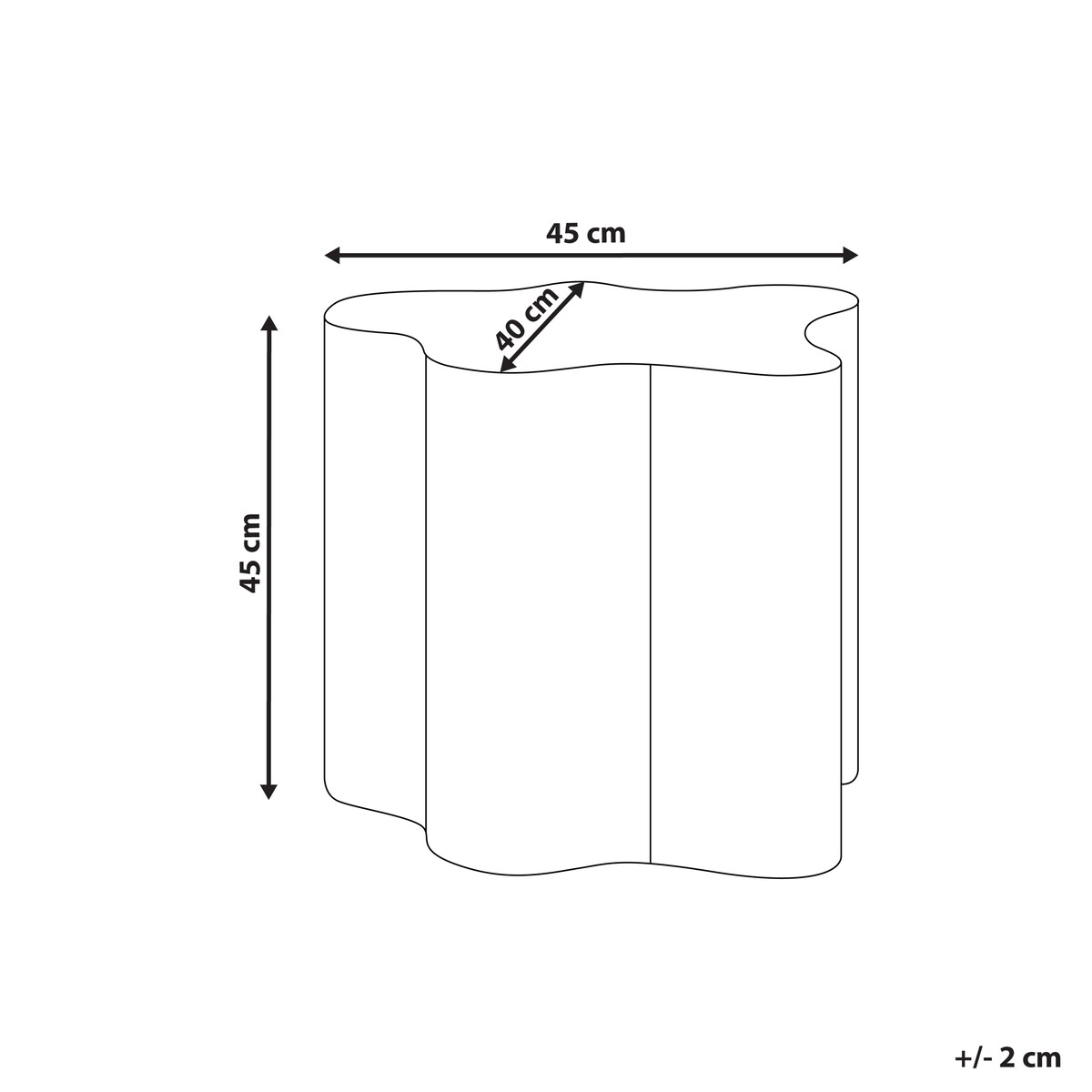 Stolik pomocniczy SAKAMI Pastelowy róż