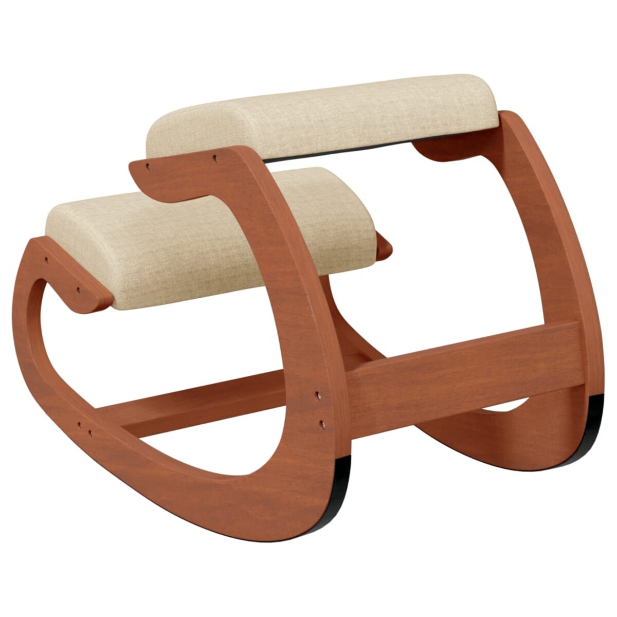 vidaXL Krzesło klęcznik, kremowe, 55x84x55 cm, sklejka brzozowa