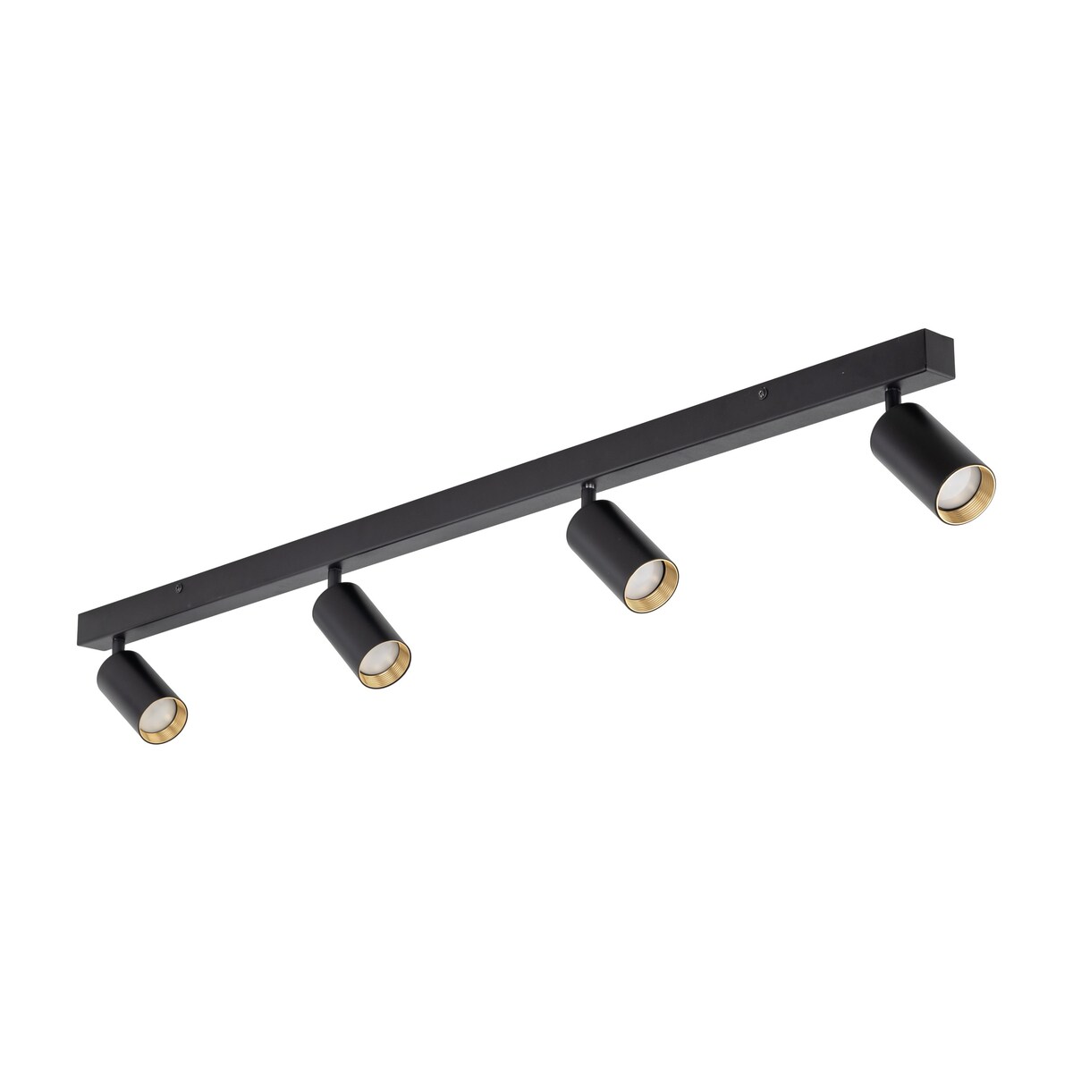 Lampa sufitowa spot TK Lighting AMIS BLACK 4 czarno-złota 4xGU10 127 cm