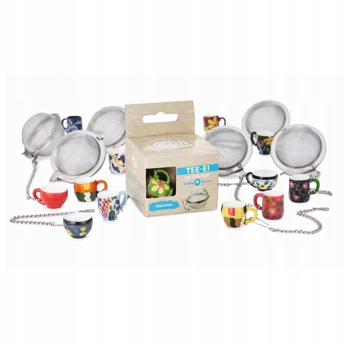 Zaparzacz kulka do herbaty naparów zawieszka stal nierdzewna wysoka jakość