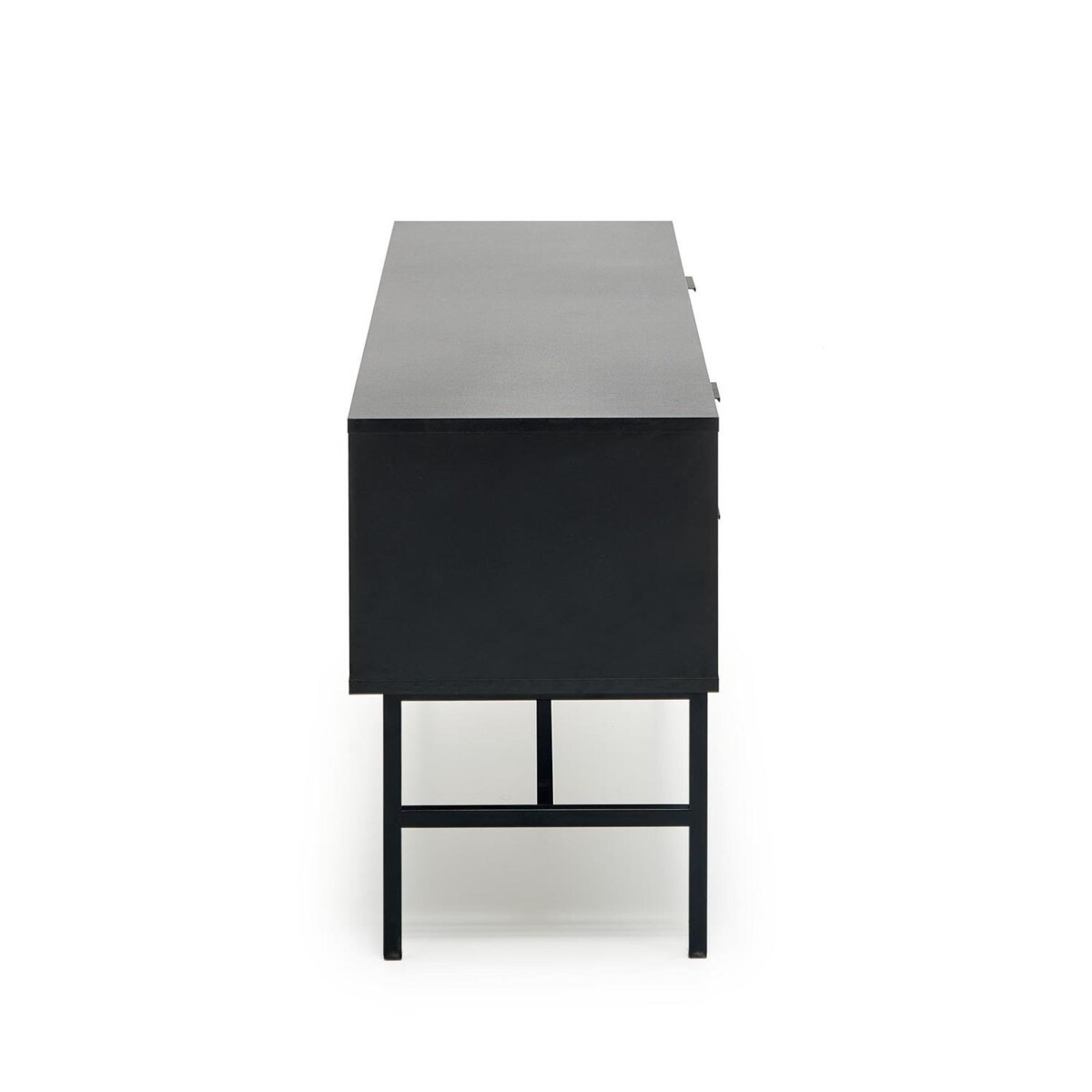 SZAFKA RTV Nihala 150/40/61 cm CZARNA fronty dąb artisan