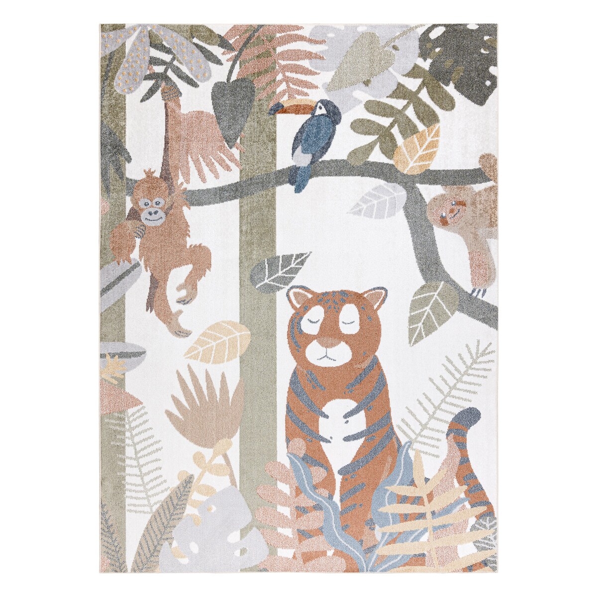 Dywan BONO 8426 Dżungla, dzikie zwierzęta 160x220 cm